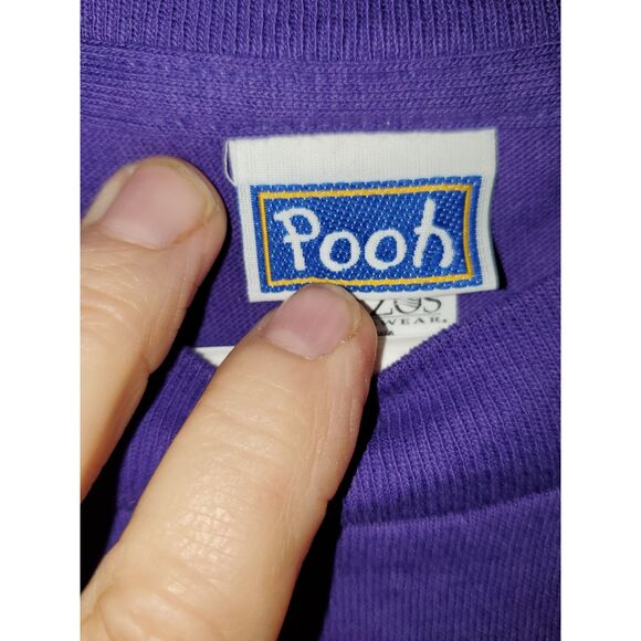 Winnie The Pooh Women's Shirt Plus Sized Brazos Purple 100% Cotton 4X - Picture 4 of 10